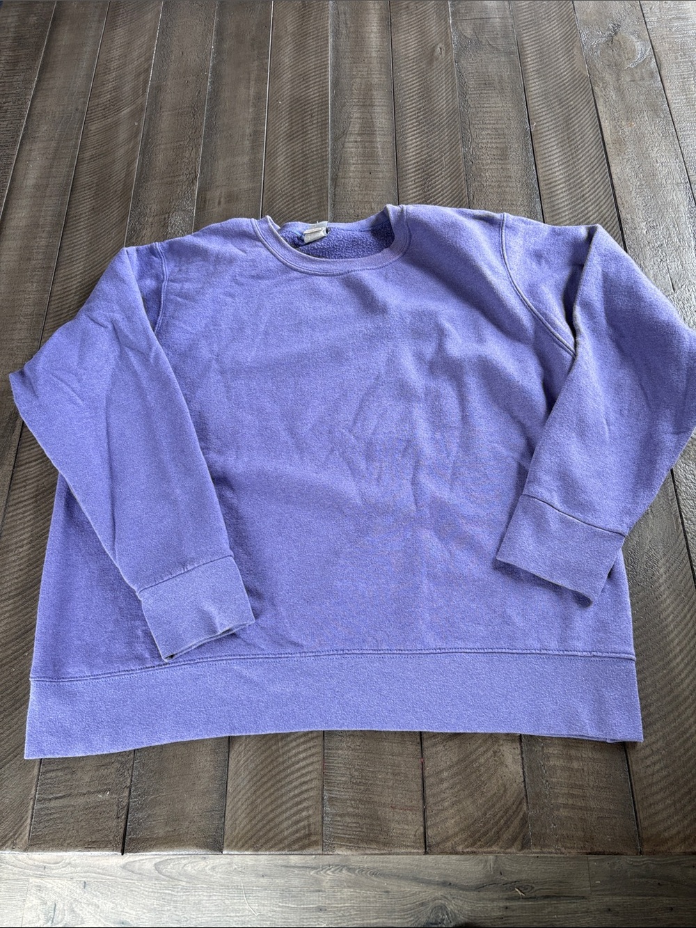 Hanes Women's Purple Crewneck Sweatshirt